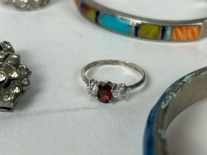 Lot de bijoux en argent 925 et 800°/°° comprenant...