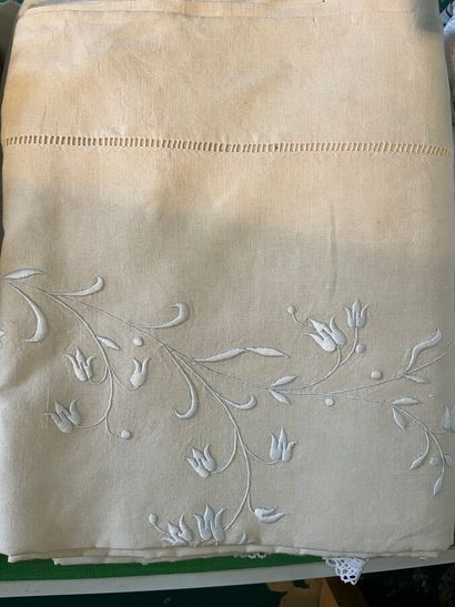 MANNETTE DRAPS
En lin brodé et monogrammé....