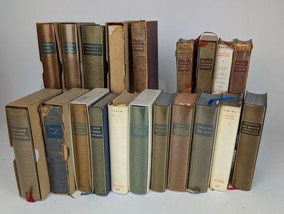 LA PLÉIADE, lot de vingt volumes comprenant...