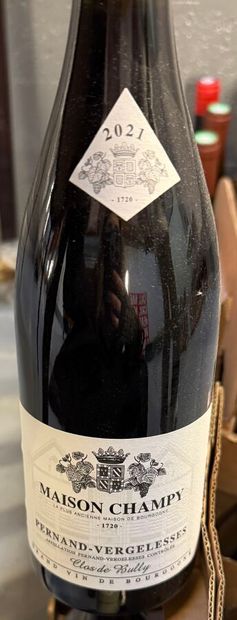 Ensemble de 22 bouteilles de vins rouges...