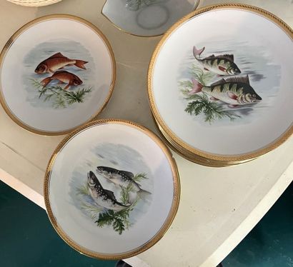 LIMOGES-GIEN
Deux parties de service à poisson...