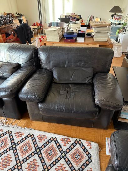 GERARD GUERMONPREZ (20th)
Sofa and two armchairs...