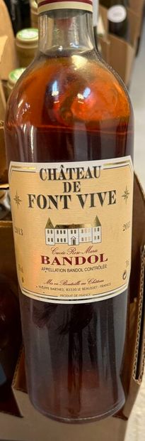Ensemble de 37 bouteilles de vins blancs...