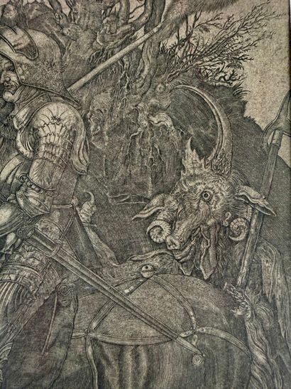 D'après Albrecht DURER (1471-1528)
Le chevalier,...