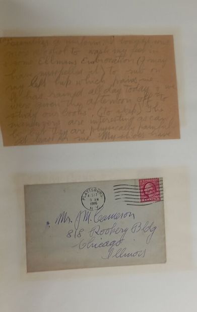 Letters written by Alan C. Cameron during...