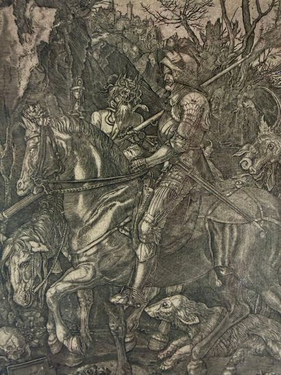 D'après Albrecht DURER (1471-1528)
Le chevalier,...