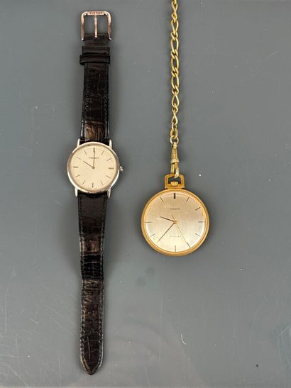 TISSOT
Montre bracelet et montre de gousset...