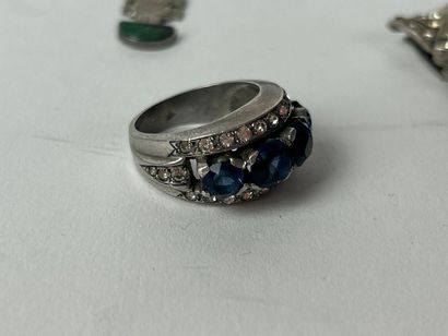 Lot de bijoux en argent 925 et 800°/°° comprenant...