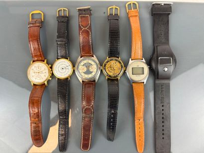 Lot de huit montres bracelet comprenant Festina...