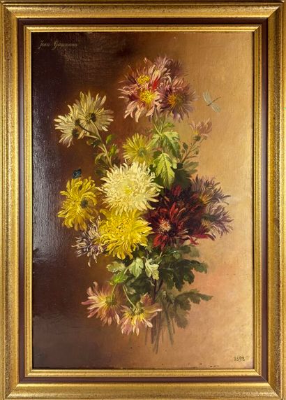 Jean GASSMANN (XIXème)
Bouquet de Chrysanthèmes,...
