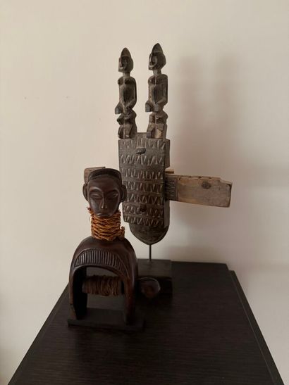 MALI
Deux serrures en bois sculpté et
COTE...