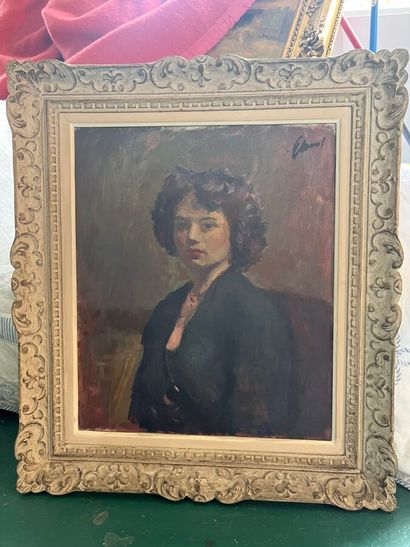 ECOLE MODERNE
Portrait de femme
Huile sur...