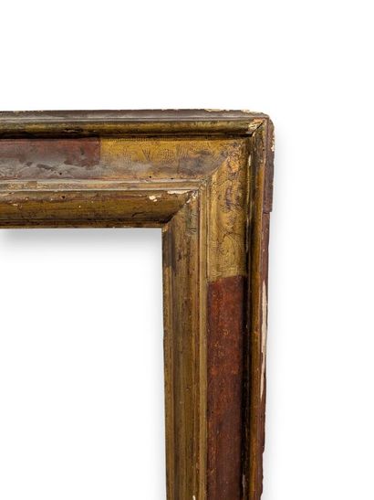ITALIE, XVIIème siècle
Cadre en bois doré...