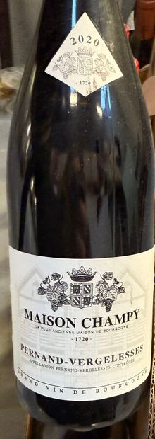 Ensemble de 22 bouteilles de vins rouges...