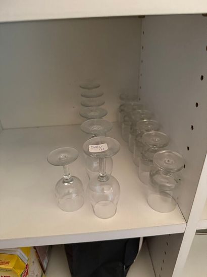 MANNETTE VERRERIE 
Un lot de verre comprenant...