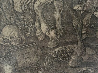 D'après Albrecht DURER (1471-1528)
Le chevalier,...