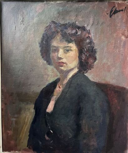 ECOLE MODERNE
Portrait de femme
Huile sur...