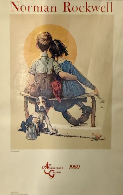 Norman ROCKWELL d'après, 
Triple autoportrait...