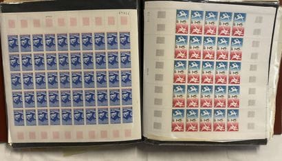 10 Albums Faciale : Lot de timbres en planches...
