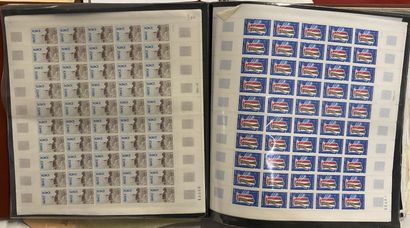 10 Albums Faciale : Lot de timbres en planches...