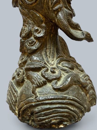 CHINA, 20th century 
Guanine in patinated...