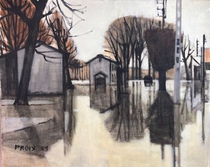 Jean-Paul PROIX (1926 - 2022)
Village inondé,...