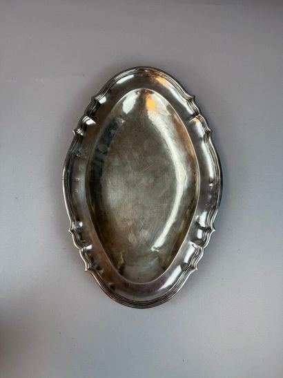 800°/°° silver candelabra; the shaft, shaped...