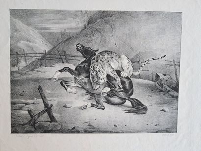 Théodore GERICAULT (1791 - 1824) 
L'Abreuvoir,...