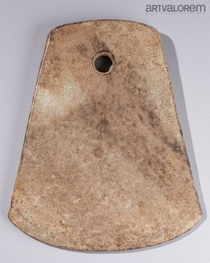 CHINA, 20th century
Votive axe made of brown...