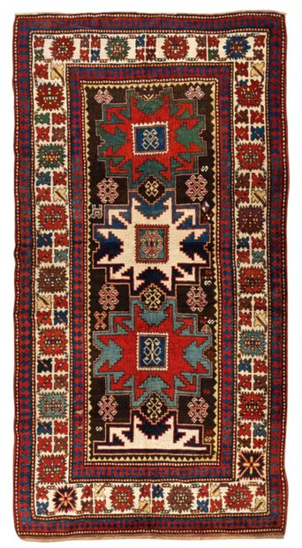 KAZAK
Caucasus
Circa 1870–80
High-pile velvet...