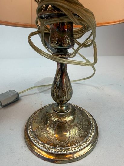 CHRISTOFLE 
Pair of silver-plated, electrically...
