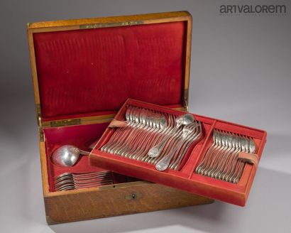 EMILE PUIFORCAT
950°/°° silver cutlery set...