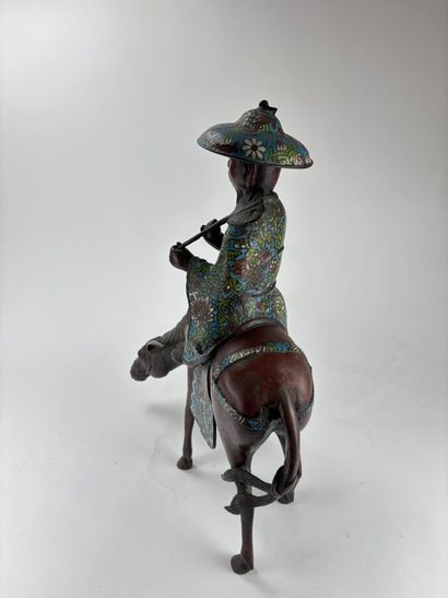 JAPAN - 20th century
Toba on his mule, bronze...