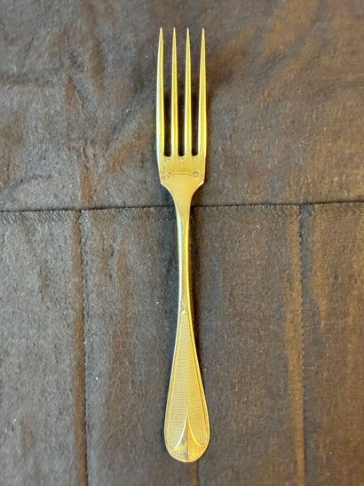 Six dessert forks, six spoons, and six teaspoons...