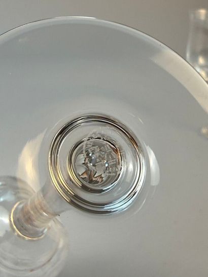 BACCARAT FRANCE. 
Partie de service du modèle...