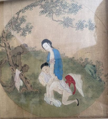 CHINA - 19th–20th century
Erotic scene in...