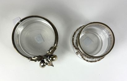 Glass candy dish with an openwork 925°/°°...
