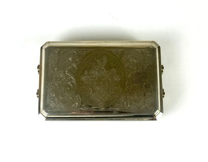 800° silver box /°° rectangular with beveled...