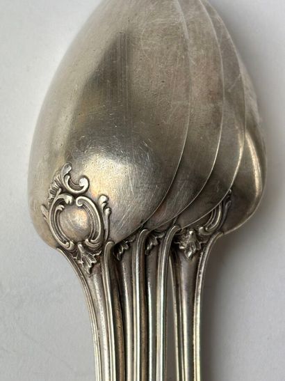 Rocaille-style 925 °/°° silver tableware...