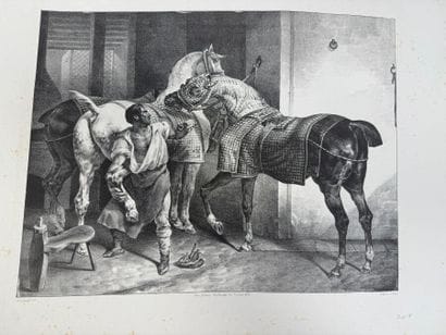 Théodore GERICAULT (1791 - 1824) 
L'Abreuvoir,...