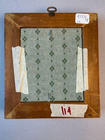 Matrice de gravure en cuivre pour le portrait...