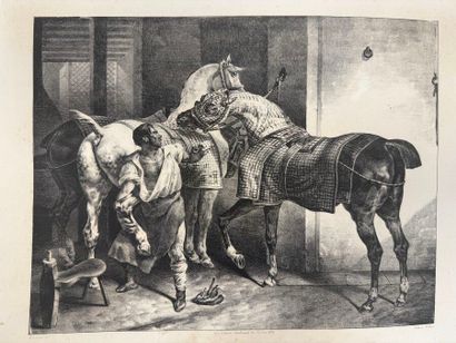 Théodore GERICAULT (1791 - 1824) 
L'Abreuvoir,...