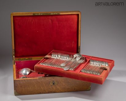 EMILE PUIFORCAT
950°/°° silver cutlery set...
