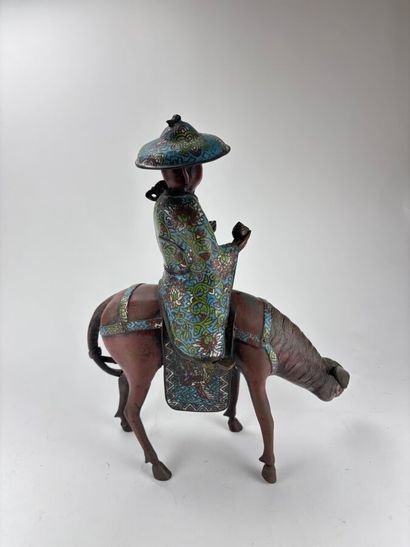 JAPAN - 20th century
Toba on his mule, bronze...