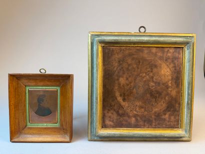 Matrice de gravure en cuivre pour le portrait...