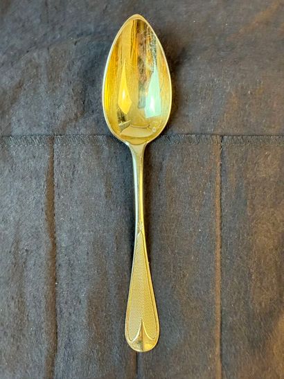 Six dessert forks, six spoons, and six teaspoons...