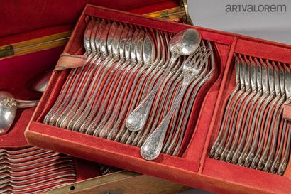 EMILE PUIFORCAT
950°/°° silver cutlery set...