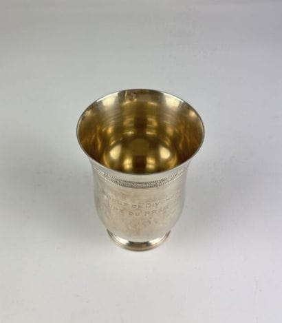 PUIFORCAT Paris
Large goblet on a pedestal,...