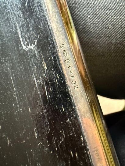 Silver cigar case, 835 °/°°, F.C. monogram,...