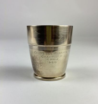 PUIFORCAT Paris 
925°/°° silver goblet with...